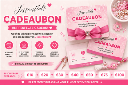 Jessentials Cadeaubon – Het Perfecte Cadeau Voor DIY, Kralen & Mystery Lovers - Jessentials