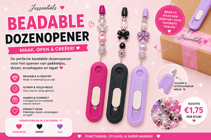 Beadable Dozenopener – Mini Box Cutter Voor DIY Beadable Accessoires - Jessentials