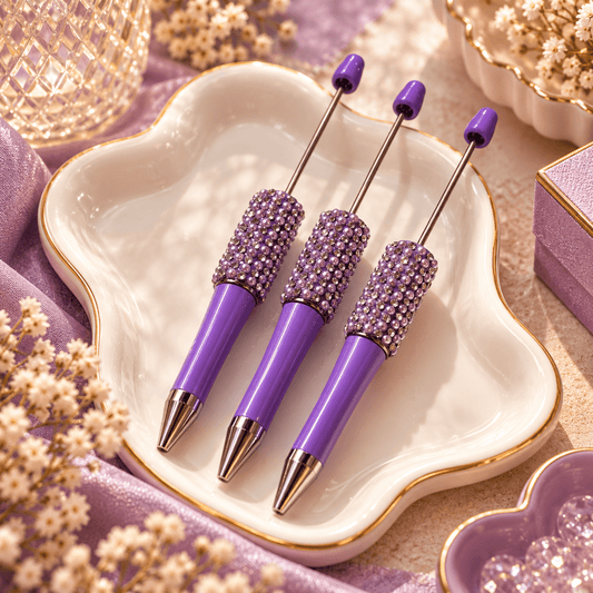 Beadable Pen Paars, om zelf te versieren - Jessentials